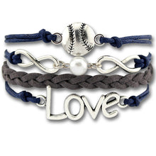 Load image into Gallery viewer, Love Baseball Wrap Bracelet