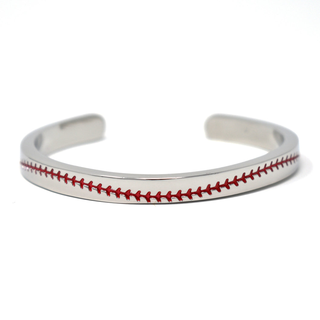 Baseball Seam Cuff Bracelet