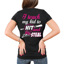 Load image into Gallery viewer, Baseball Mom Teach My Kid T-Shirt